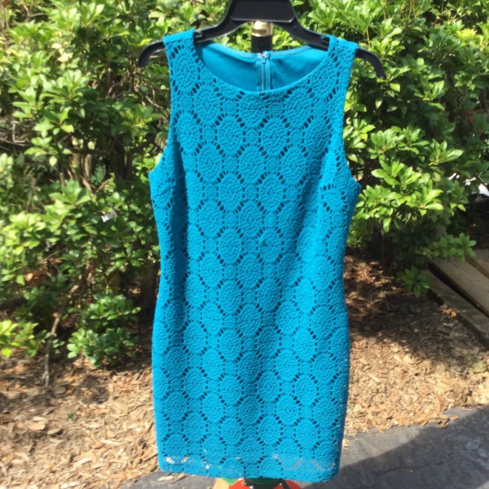 Forever 21 Blue Lace Midi Dress
